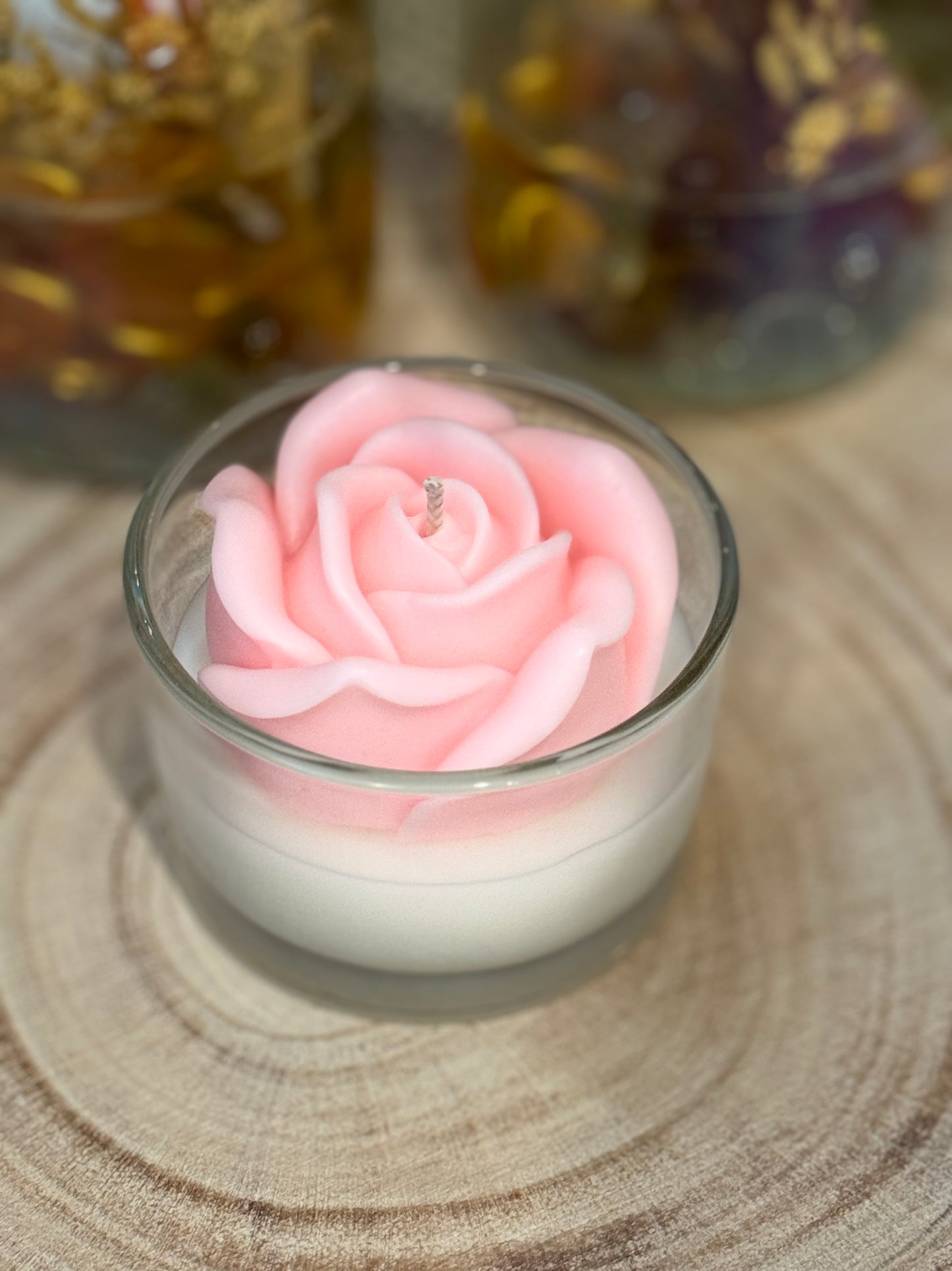 Mini Blooming Rose Candle