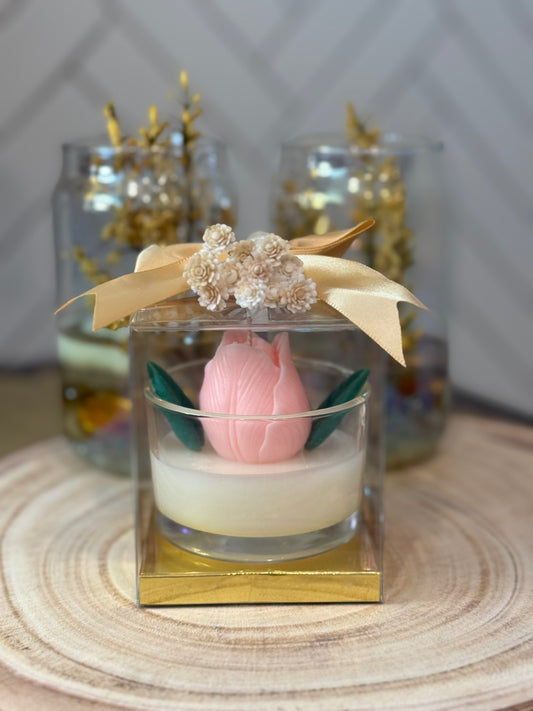 Mini Blooming Tulip Candle