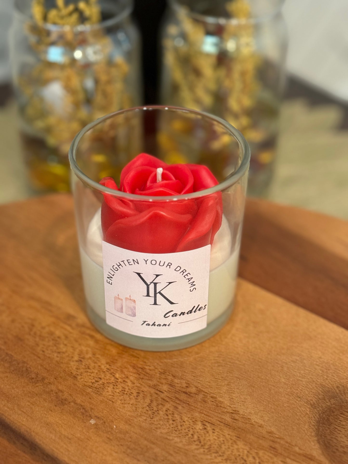 Blooming Rose Candle