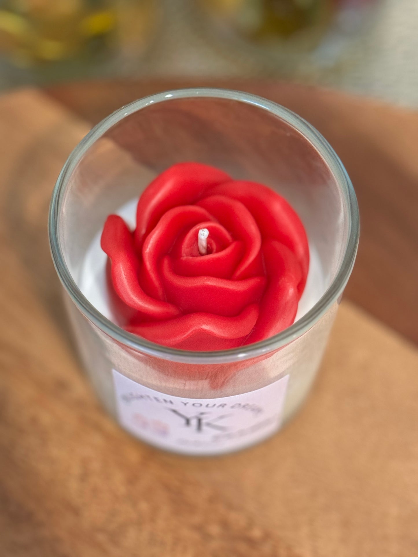 Blooming Rose Candle