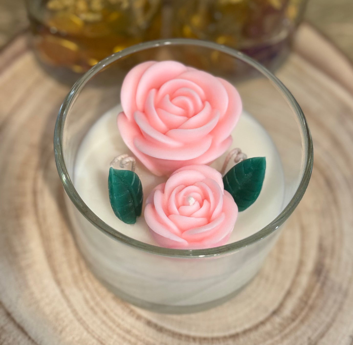 Blooming Rose Candle