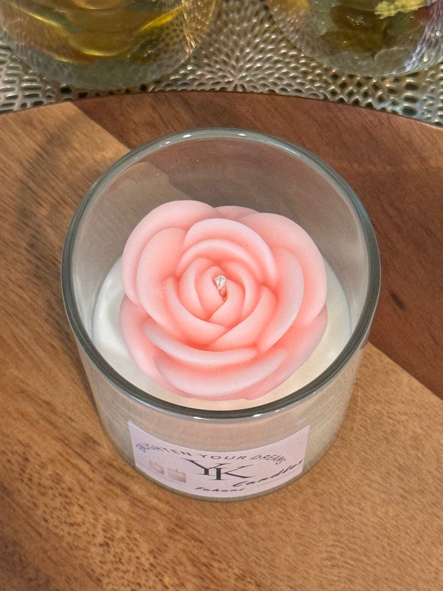 Blooming Rose Candle