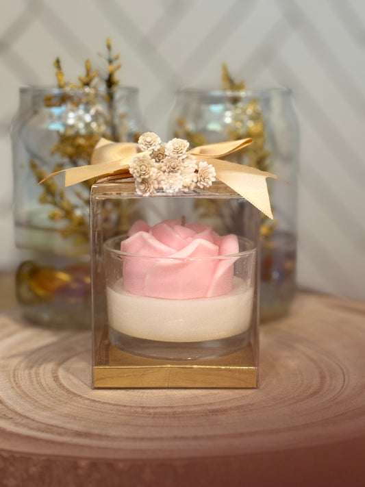 Mini Blooming Rose Candle